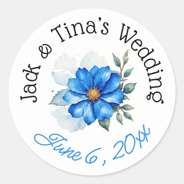 Etiquetas de casamento personalizadas (Frente)