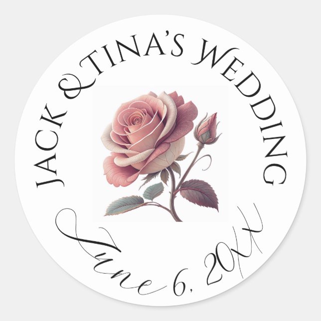 Etiquetas de casamento personalizadas (Frente)
