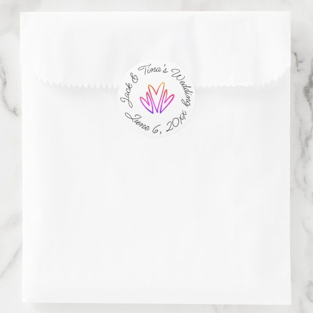 Etiquetas de casamento personalizadas (Bolsa)