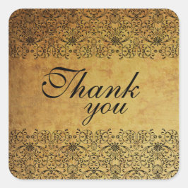 Etiquetas de casamento tema damasco de ouro preto