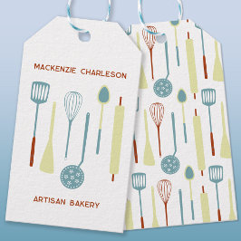 Etiquetas de Catering do Café da Cozinha Retro