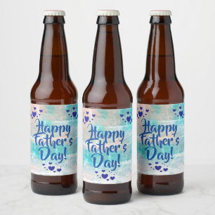 Etiquetas de cerveja de Dia de os pais por dalDesi