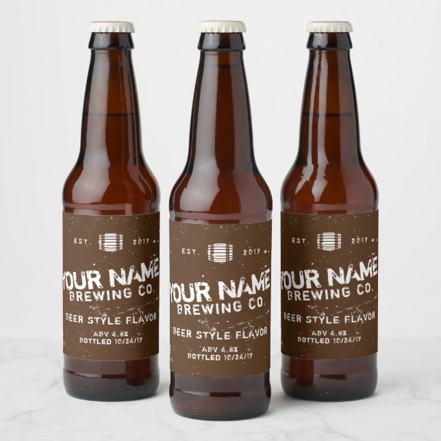 Etiquetas de Cerveja Kombucha Personalizadas (Garrafas)