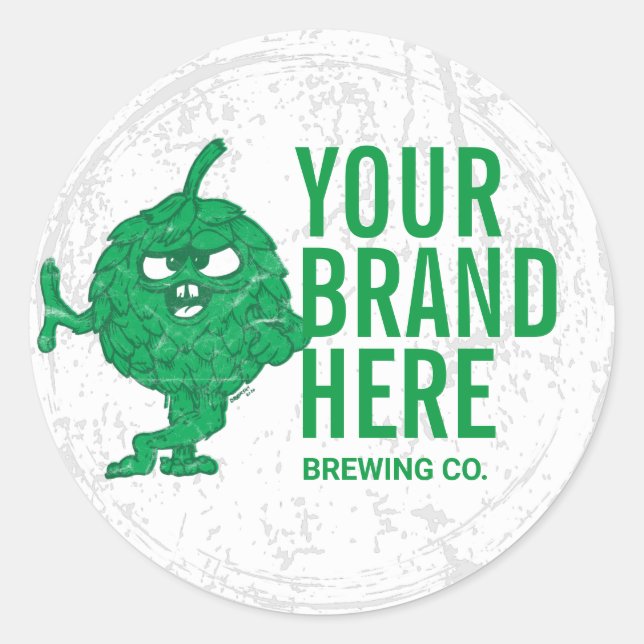 Etiquetas de cervejas redondas personalizadas (Frente)