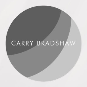 Etiquetas de Cinza de Formas Orgânicas Simples