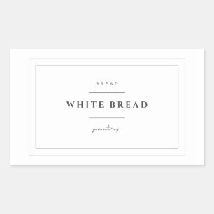 Etiquetas de Comida branca