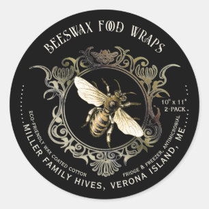 Etiquetas de Comida de cera de abelha da rainha