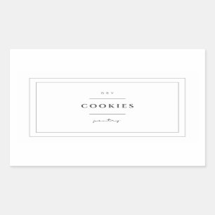 Etiquetas de Comida de cookies