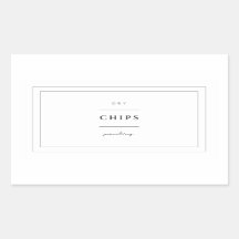 Etiquetas de Comida do chipset