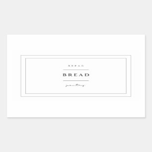 Etiquetas de Comida para Pão