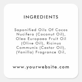 Etiquetas de Componentes de Pacote Comercial de Te