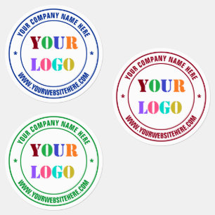 Etiquetas de cores personalizadas com seu logotipo