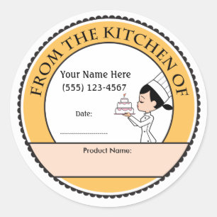 Etiquetas de cozimento personalizadas decoração