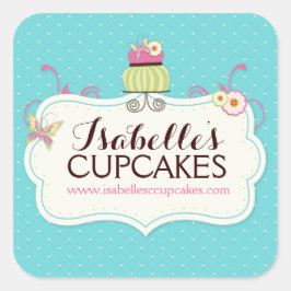 Etiquetas de Cupcake Whimsical e Divertida