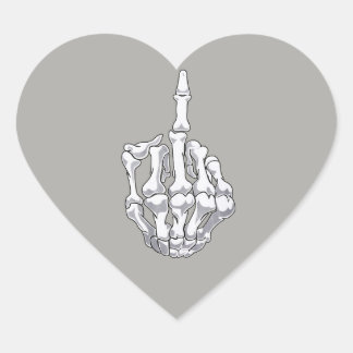 Etiquetas de Dedo Médio do Esqueleto