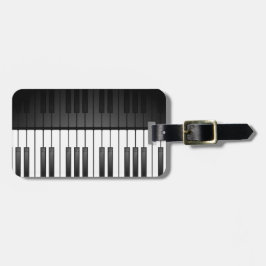 Etiquetas de Design de Bagagem do Teclado Piano