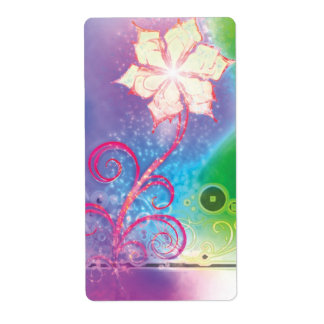 Etiquetas de Designer de Flor de Fantasia bonito