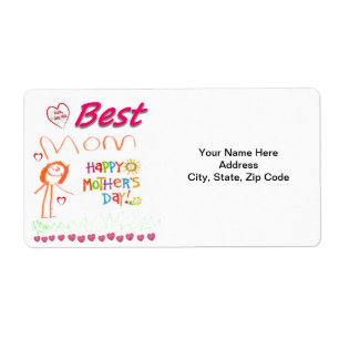 Etiquetas de dia de as mães