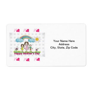 Etiquetas de dia de as mães