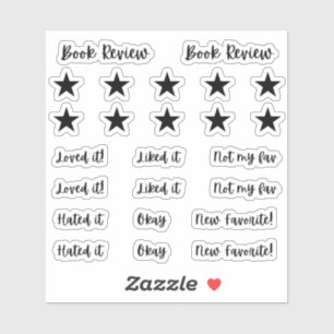 Etiquetas de Diário de Leitura de Revisão de Livro