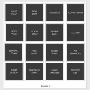 Etiquetas de Dispersor Preto à Prova de Água Perso