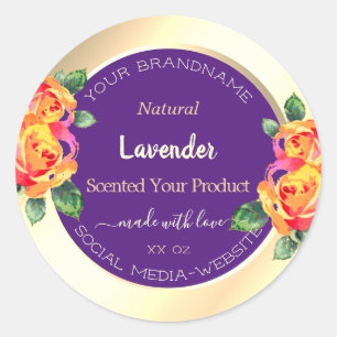 Etiquetas de embalagem de produtos com cores Doura