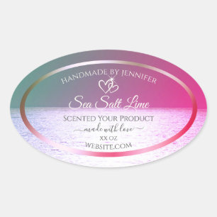 Etiquetas de embalagem de produtos do oceano com g