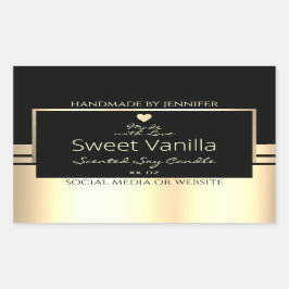 Etiquetas de embalagem de produtos luxuosos preto 