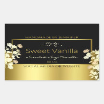 Etiquetas de embalagem de produtos para flores pre