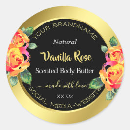 Etiquetas de embalagem para produtos Dourados, de 