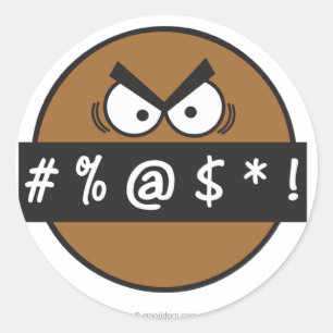 Etiquetas de Emojidom: Preto de juramento