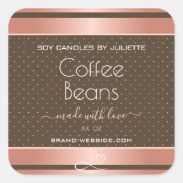 Etiquetas de Encapsulamento de Produto Dourado com