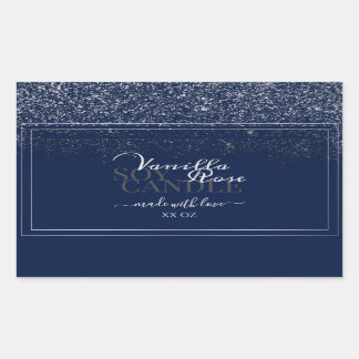 Etiquetas de encapsulamento de produtos azul e pra