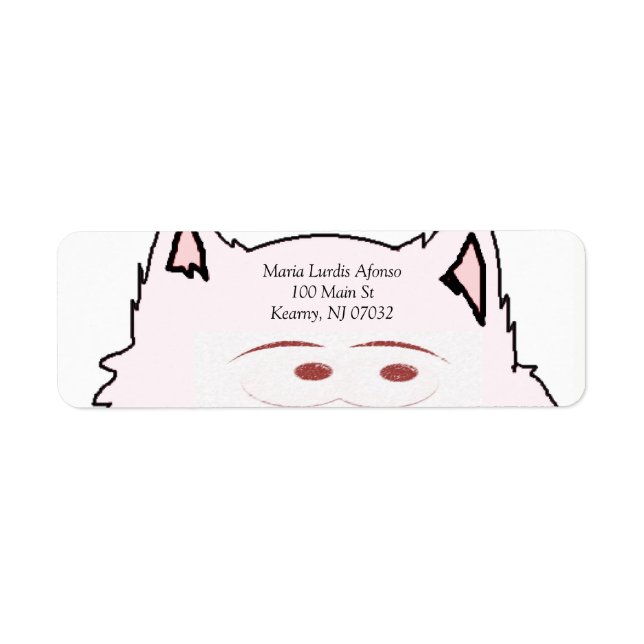 Etiquetas de endereço (Frente)