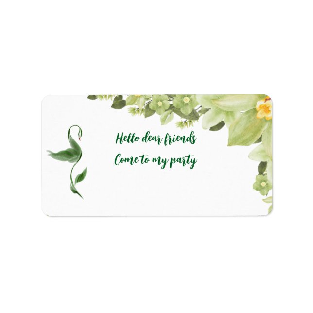 Etiquetas de endereço (Frente)