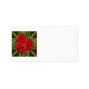 Etiquetas de Endereço Amaryllis