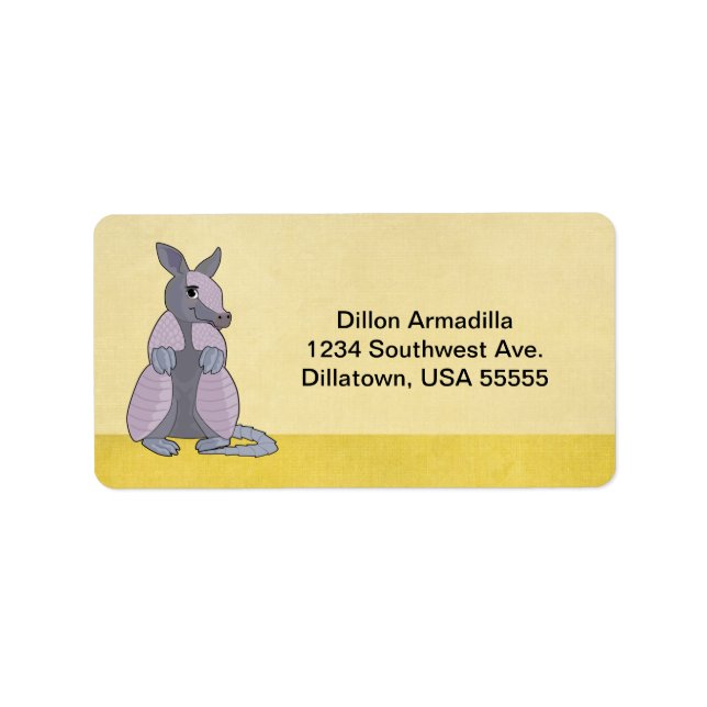 Etiquetas de Endereço Armadillo (Frente)