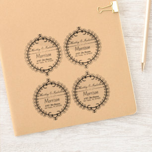 Etiquetas de endereço claras personalizadas da