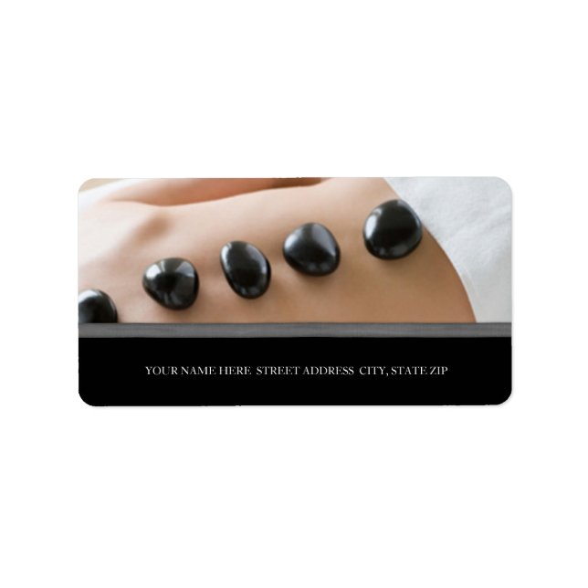 Etiquetas de Endereço Comercial Spa (Frente)