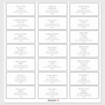 Etiquetas de Endereço Convidado para Casamento Ele<br><div class="desc">Estas simples etiquetas elegantes de endereço de convidado são perfeitas para o seu casamento preto e branco minimalista moderno. O design apresenta fonte contemporânea mínima acompanhada de caligrafia formal. Mantenha-o como está,  ou escolha personalizá-lo com seu próprio trabalho de arte ou fotos!</div>