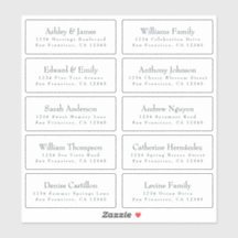 Etiquetas de Endereço Convidado para Casamento Per