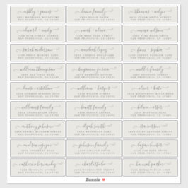 Etiquetas de Endereço Convidado para Casamento Per