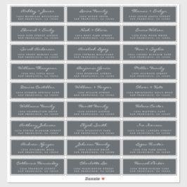 Etiquetas de Endereço Convidado para Casamento Per