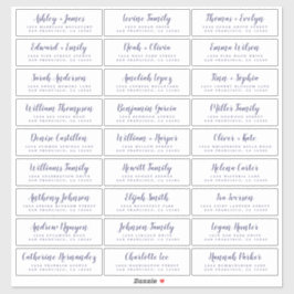 Etiquetas de Endereço Convidado para Casamento Per