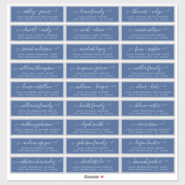 Etiquetas de Endereço Convidado para Casamento Per