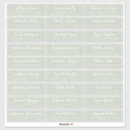 Etiquetas de Endereço Convidado para Casamento Per