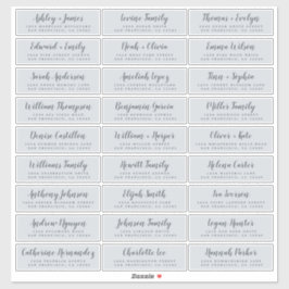 Etiquetas de Endereço Convidado para Casamento Per