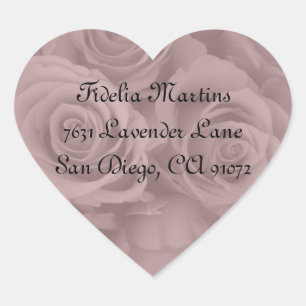 etiquetas de endereço cor-de-rosa dos rosas