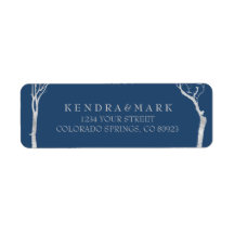 Etiquetas de endereço da árvore de aves prateadas