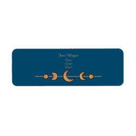 Etiquetas de Endereço da Lua Teal